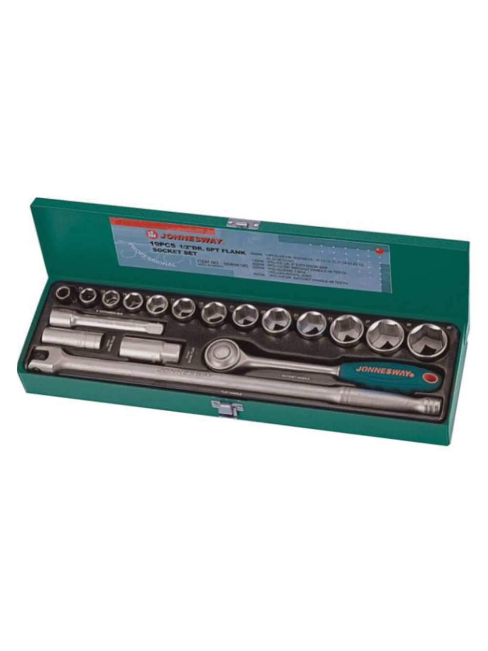 Набор головок торцевых 1/2"DR, 11-32 мм, 19 предметов Jonnesway S04H419S