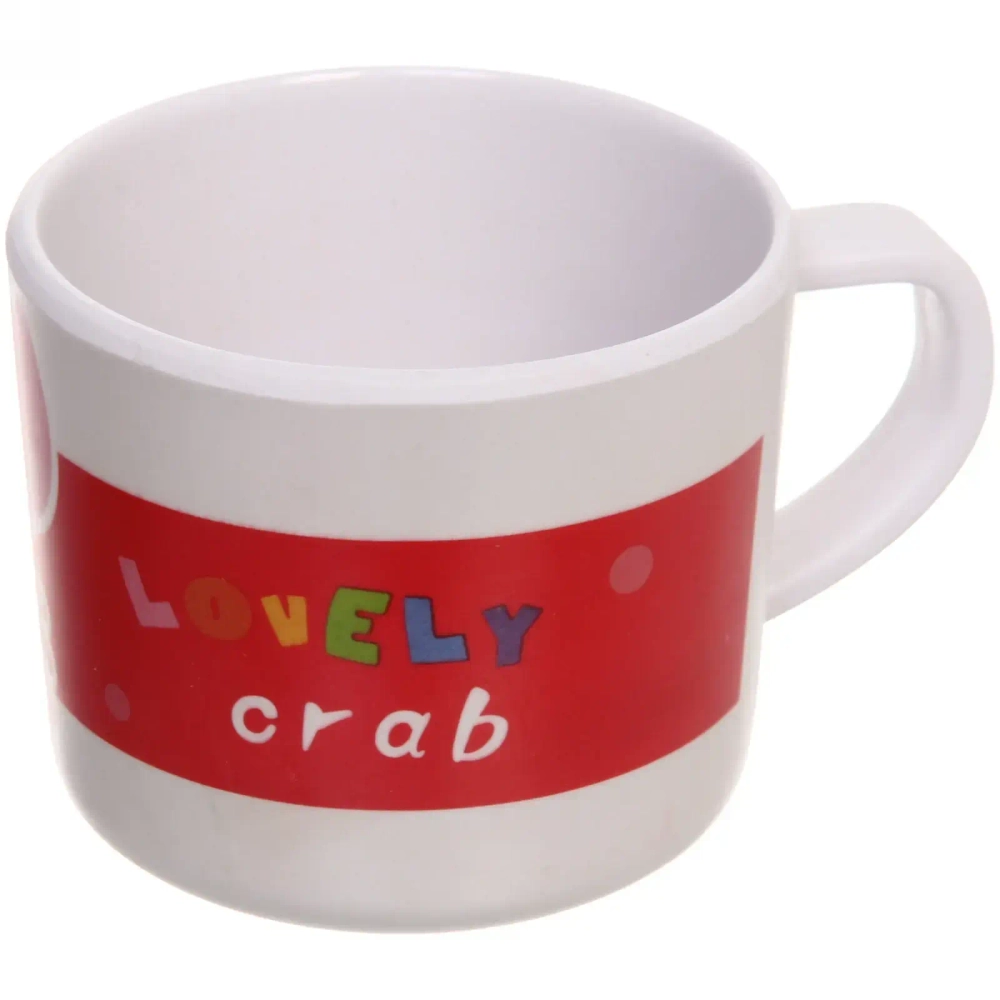 Набор детской посуды из бамбука 5 предметов «Крабик»