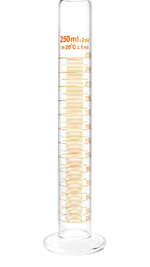 Цилиндр мерный стеклянный с носиком, 25 мл, на круглом стеклянном основании