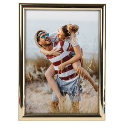 Фоторамка Image Art Радуга 15х21 пластиковая со стеклом золото