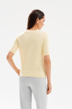 23533 Джемпер женский (пастельно-желтый)
