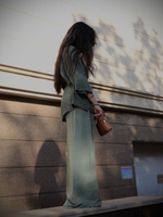 накидка из льна, с карманами