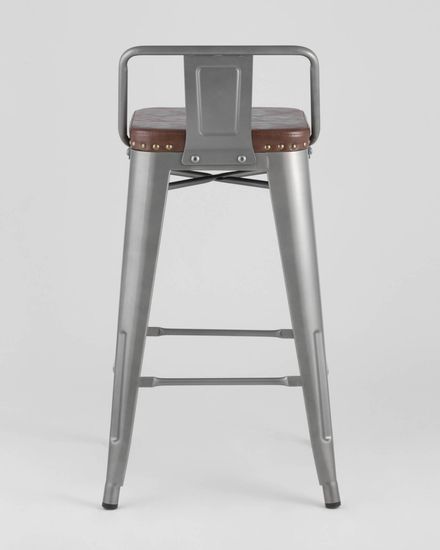 Стул полубарный TOLIX SOFT серебристый