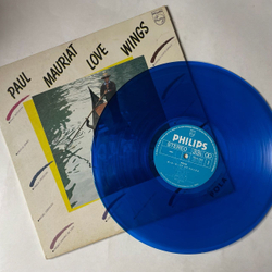 Винтажная виниловая пластинка LP Paul Mauriat Поль Мориа Love Wings (Japan 1983)(No Obi) (Blue Vinyl)