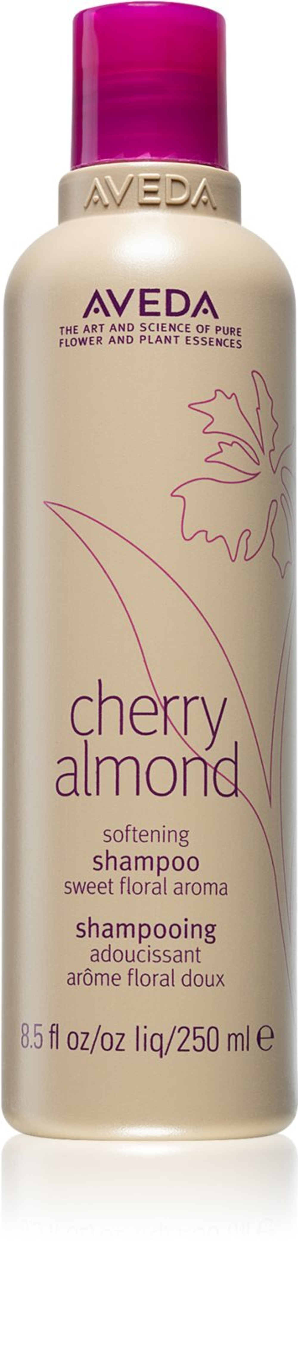 Aveda Cherry Almond Softening Shampoo - питательный шампунь для придания блеска и смягчения волос /   250  ml  / GTIN 018084997444