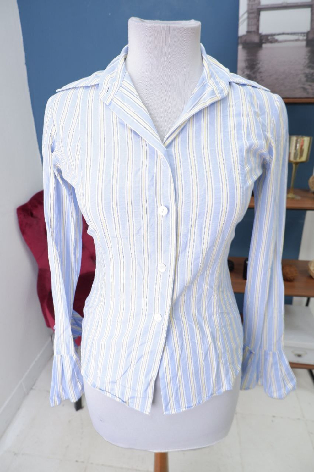 Рубашка Fine Garments в полоску 42-44 размер