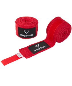 Бинт боксерский CRUSHER, хлопок, красный, 4,5 м