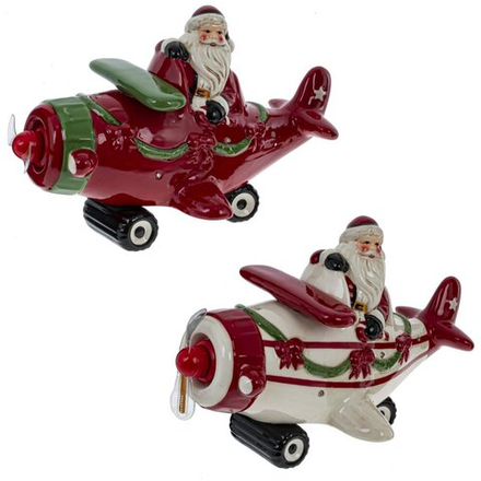 GAEM Фигурка декоративная "Самолёт" (подсвет, муз, движ, 3хААА н/п), L29 W18 H19 см, 2в.