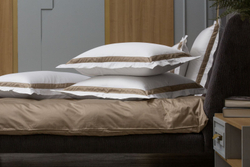 Наволочки 2шт 50х90 German Grass Alpine Caramel Beige Allure с широким кантом