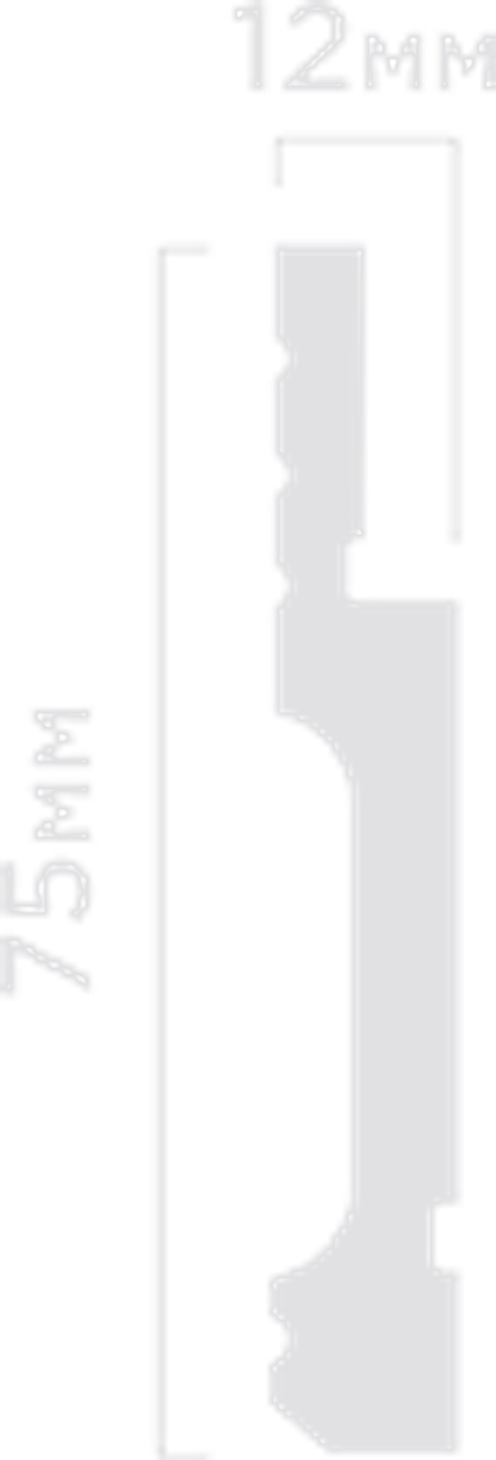 Плинтус HiWood, 75x12 мм