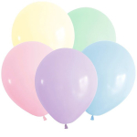 Шар воздушный Alingar, №12, цвета пастель, ассорти, 100 шт/уп, пакет с европодвесом