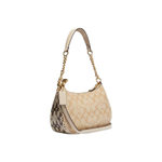 Сумка Teri Classic Full Print Shoulder Bag Small Ladies Beige Monogram
