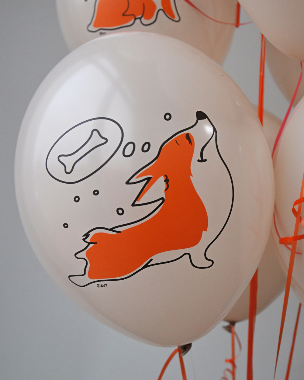 Связка из гелиевых шаров Лисенок с др!