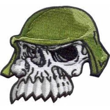 Нашивка Skull Toothed - Череп в каске