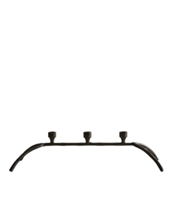 Zara Home Подсвечник из металла, цвет чёрный, 25.5 см
