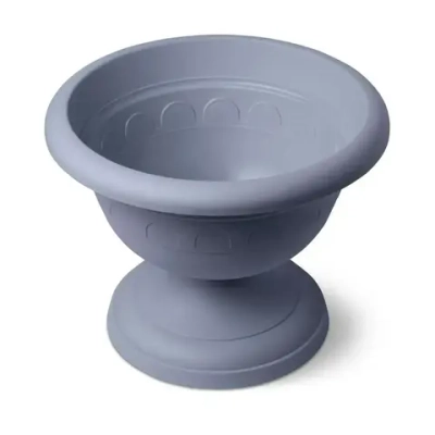 Вазон низкий Колывань 2л д22см серый (комплект 18 шт)