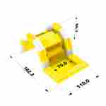 Надувная лестница для бассейна из ПВХ с бассейном, жёлтый, 1.82*1.1*0.87 м