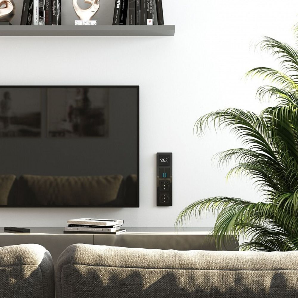 Рамка на 4 поста Werkel Acrylic (черный) W0042708