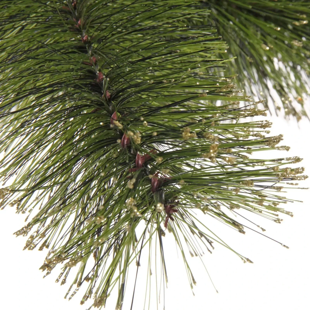 Ёлка «Зимушка» 120 см, леска, шишки, золотое напыление (110 веток) (SZ802GA-120)