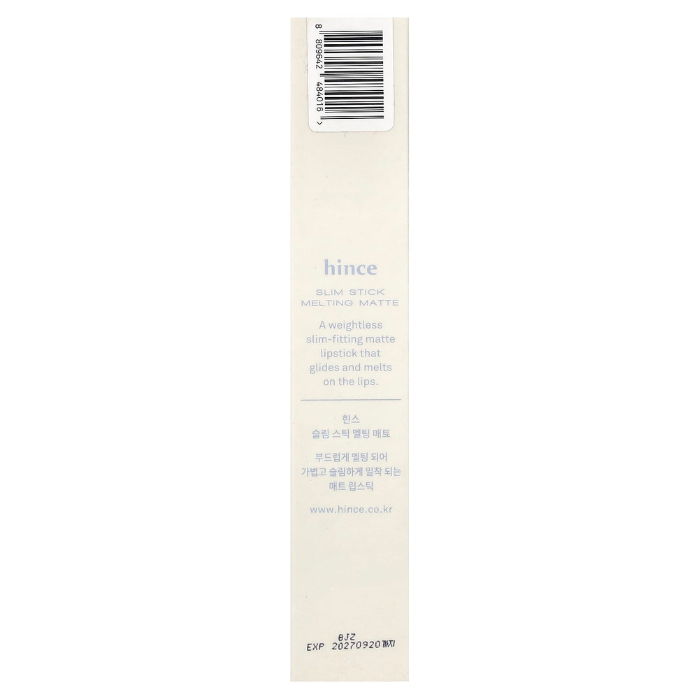 Hince, Slim Melting Matte, матовый стик, SM001 Deja Vu, 1,6 г (0,05 унции)