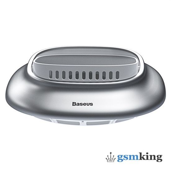 Baseus Little Volcano Vehicle-mounted Fragrance Holder Overseas Exclusive (Ambergris*1+Green grass incense*1+Honey peach*2) Silver SUXUN-BH0S