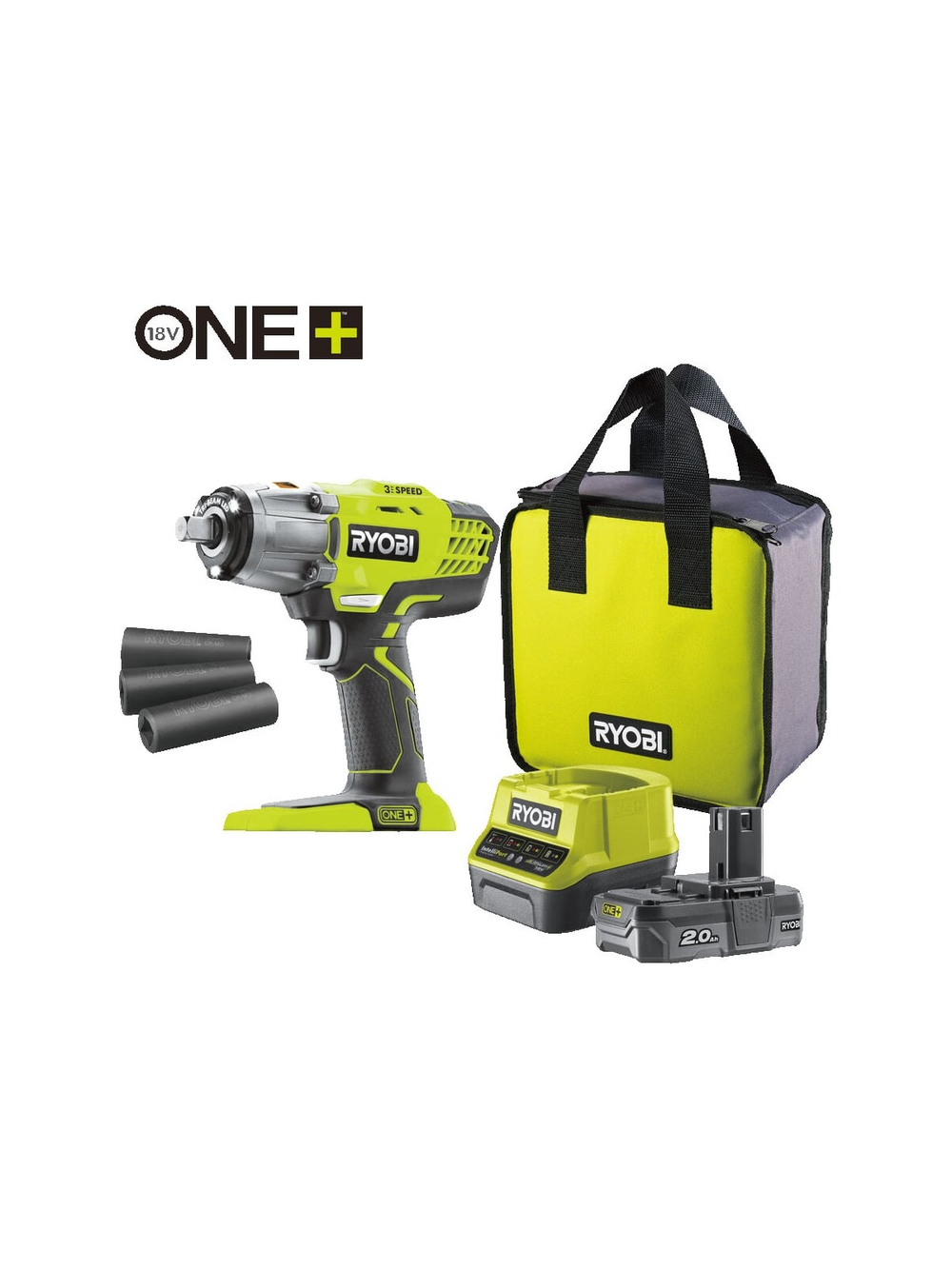 Аккумуляторный гайковерт Ryobi ONE+ R18IW3-120S 5133003574