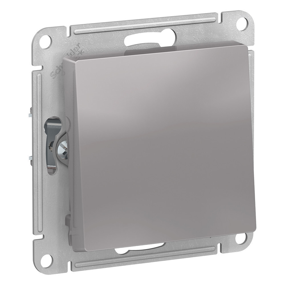 ATLASDESIGN AQUA 1-клавишный ПЕРЕКЛЮЧАТЕЛЬ IP44, сх.6, 10АХ, механизм, АЛЮМИНИЙ