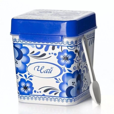 Ёмкость ПМ 1,2л Флорель (чай) с ложкой М4824 Альтерн(12)