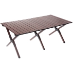 Стол кемпинговый складной DC-5003, 114*59*43 см, цвет: темное дерево, каркас алюминий, ТуристМастер