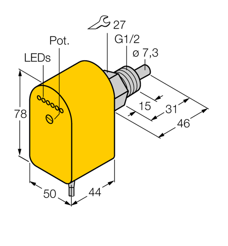 Датчик потока FCS-G1 2A4P-VRX 230VAC