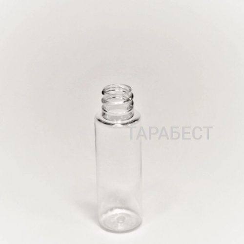 Флакон 030 мл пластик прозрачный (длинный) горло 18/410