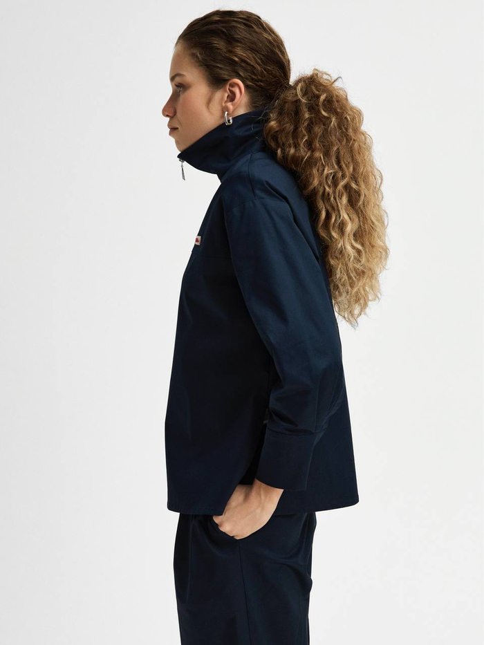 Рубашка медицинская женская Юми, нэви хлопок