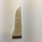 Заглушка правая к плинтусу "LIDER-75" 751 Дуб нордический