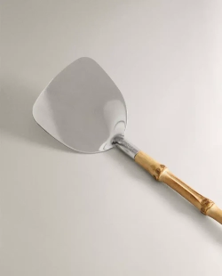 ZARA HOME ЛОПАТКА ИЗ БАМБУКА И СТАЛИ, СТАЛЬНОЙ