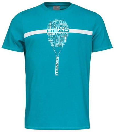 Футболка для мальчика теннисная Head TYPO JR - petrol