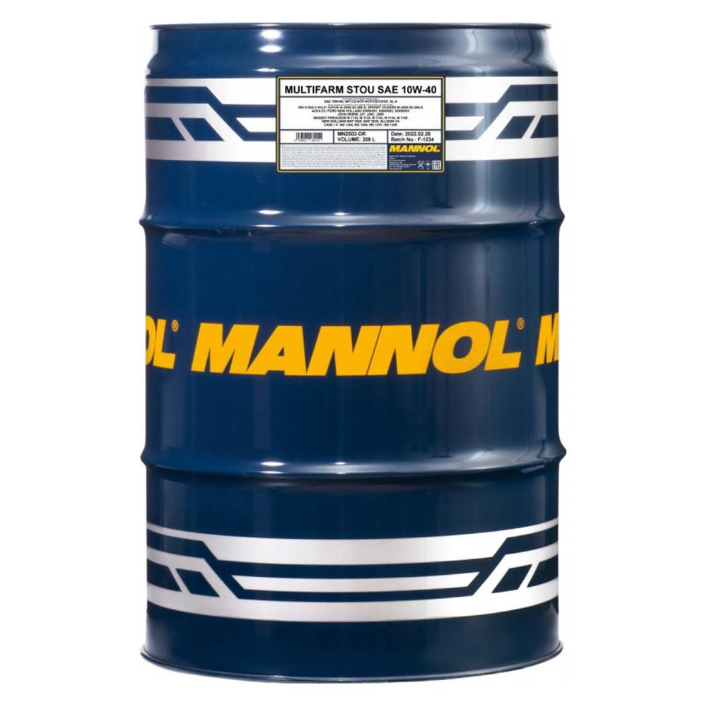 Синтетическое моторное масло MULTIFARM STOU SAE 10W40 (208л.)