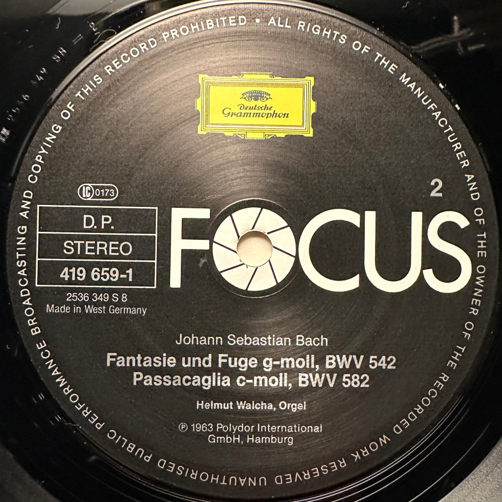 Бах - Токката и фуга (Германия 1988г.)