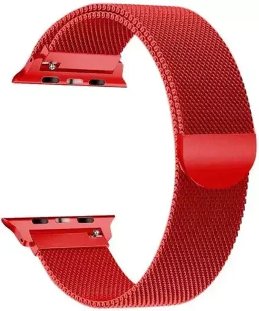 Браслет-ремешок для Apple Watch MILANESE (38-40mm) красный