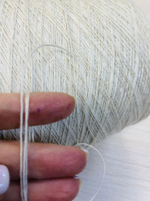 Пряжа бобинная Италия 260г / 1690 м,(100г-650м) 50% кашемир 50% крапива, тонкая нить для вязания, премиальная