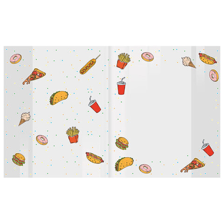 Обложки "FOOD" для тетрадей и дневников, КОМПЛЕКТ 10 шт., ПЛОТНЫЕ, 210х350 мм, 110 мкм, FUNSTER (ФАНСТЕР), 274083