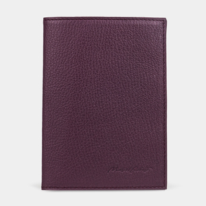 Обложка для паспорта и автодокументов Moscou Easy из натуральной кожи козы, фиолетового цвета