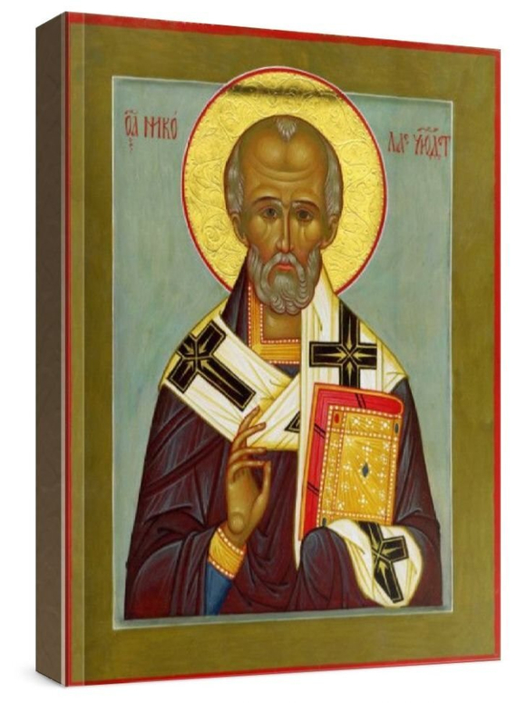 Николай Чудотворец (рукописная икона)