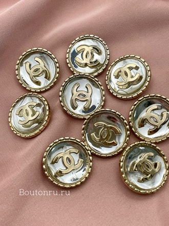 Пуговицы Шан. золотистые зеркальные (скидка)
