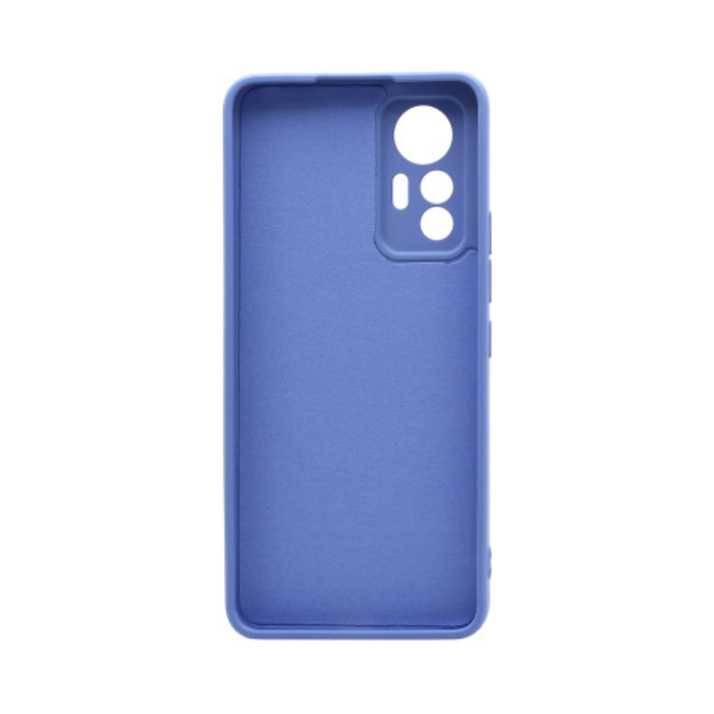 Силиконовый матовый чехол Silicone Case NEW ERA для Xiaomi 12 Lite, голубой