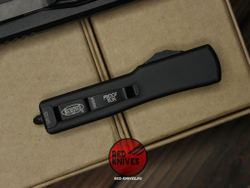 Нож Microtech UTX-70 A+++ Standard S/E BLACK - черная рукоять, черный клинок