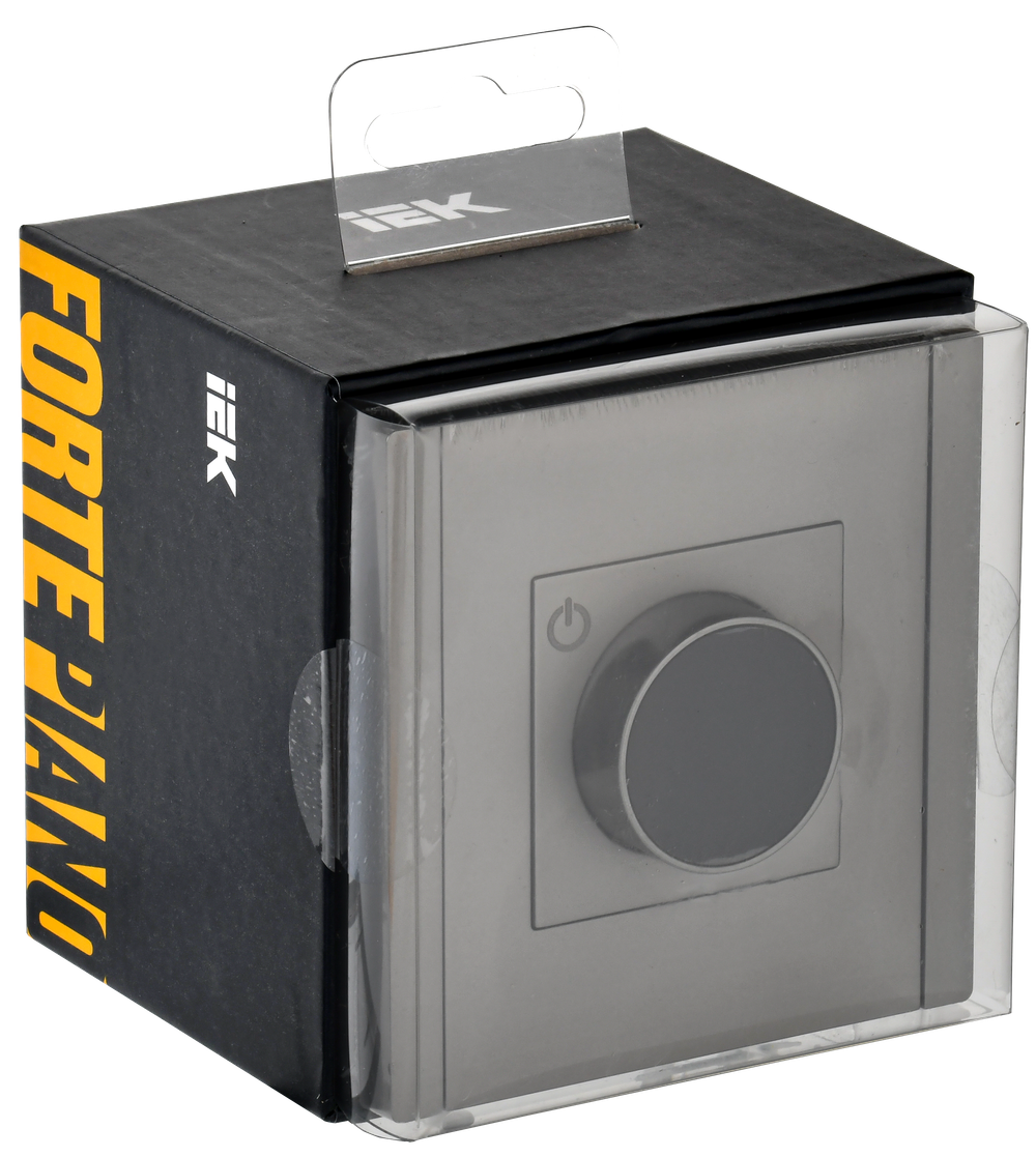 FORTE&PIANO Термостат электронный с индикацией FP552 сталь IEK