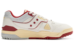 Saucony Cross 90 casual low-top sneakers for men and women with the same style red and white