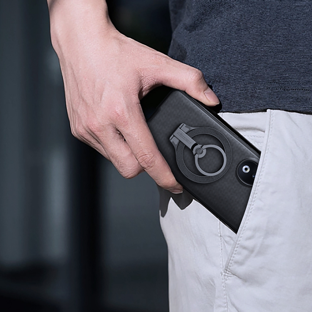 Чехол усиленный от Nillkin c встроенным магнитом для Huawei Honor 90, серия Super Frosted Shield Pro Magnetic Case