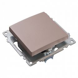 Переключатель перекрестный одноклавишный без рамки Stekker Катрин 49179