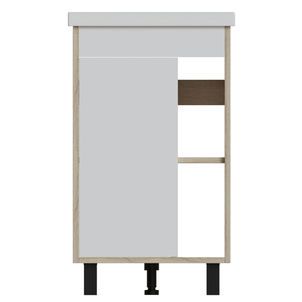 Тумба с раковиной МИЛТОН-50 Дуб сонома/белый